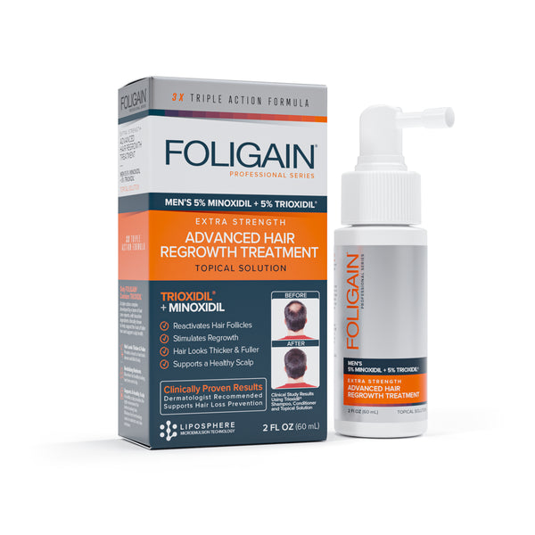 FOLIGAIN Avancerad Håråterväxt För Män Minoxidil 5% + Trioxidil 5%