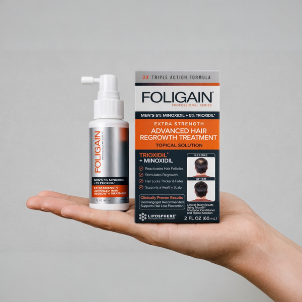 FOLIGAIN Avancerad Håråterväxt För Män Minoxidil 5% + Trioxidil 5%